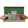 500 Las Vegas EDGE SPOT NEXGENT Poker Chips w/Oak Case