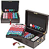 500 Las Vegas EDGE SPOT NEXGENT Poker Chips w/Mahogany Case