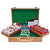 300 Lucky Bee EDGESPOT NEXGEN 8200 Chips w/Genuine Oak Case