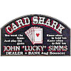 CUSTOMIZED Card Shark Small All Wood Decorative Sign