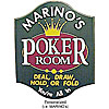 CUSTOMIZED Crown Poker Room All Wood Decorative Sign