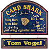 CUSTOMIZED Card Shark Large All Wood Decorative Sign