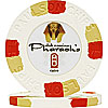 White Paulson's Pharaoh's Club Top Hat & Cane Poker Chip