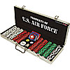 U.S. Air Force CLAY-Filled 500 Poker Chip Set w/Custom Case