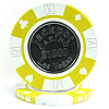 $1000 Yellow Jackpot Coin-Inlaid Poker Chip