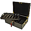 Mahogany Poker Chip Case - Holds 500 Chips