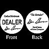 CARLOS MORTENSEN Professional Collector's Dealer Button