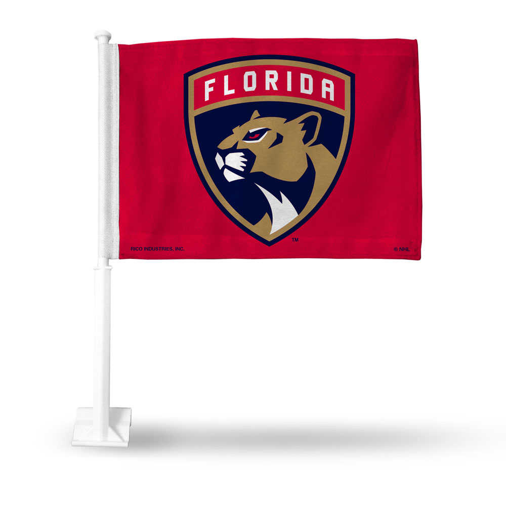 Florida Panthers Red Car Flag