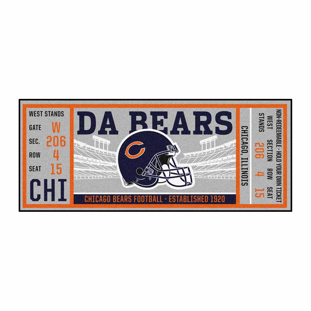 NFL Chicago Bears Ticket Runner AmericanGamingSupply